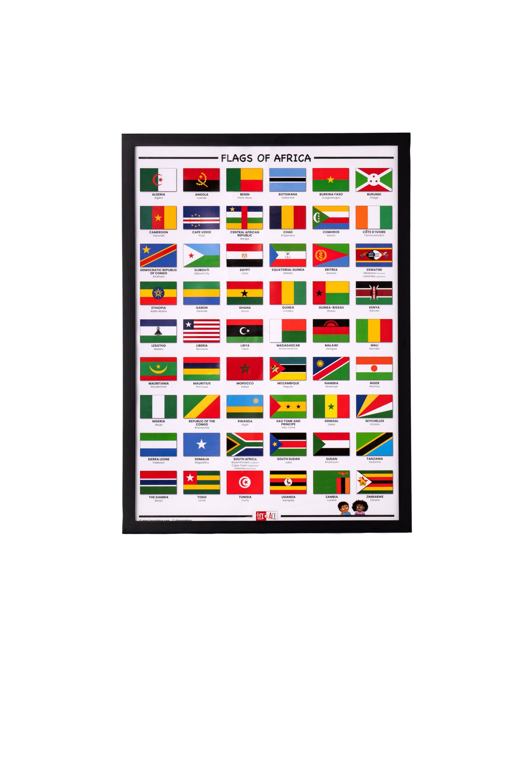 Flags of Africa A2 Poster