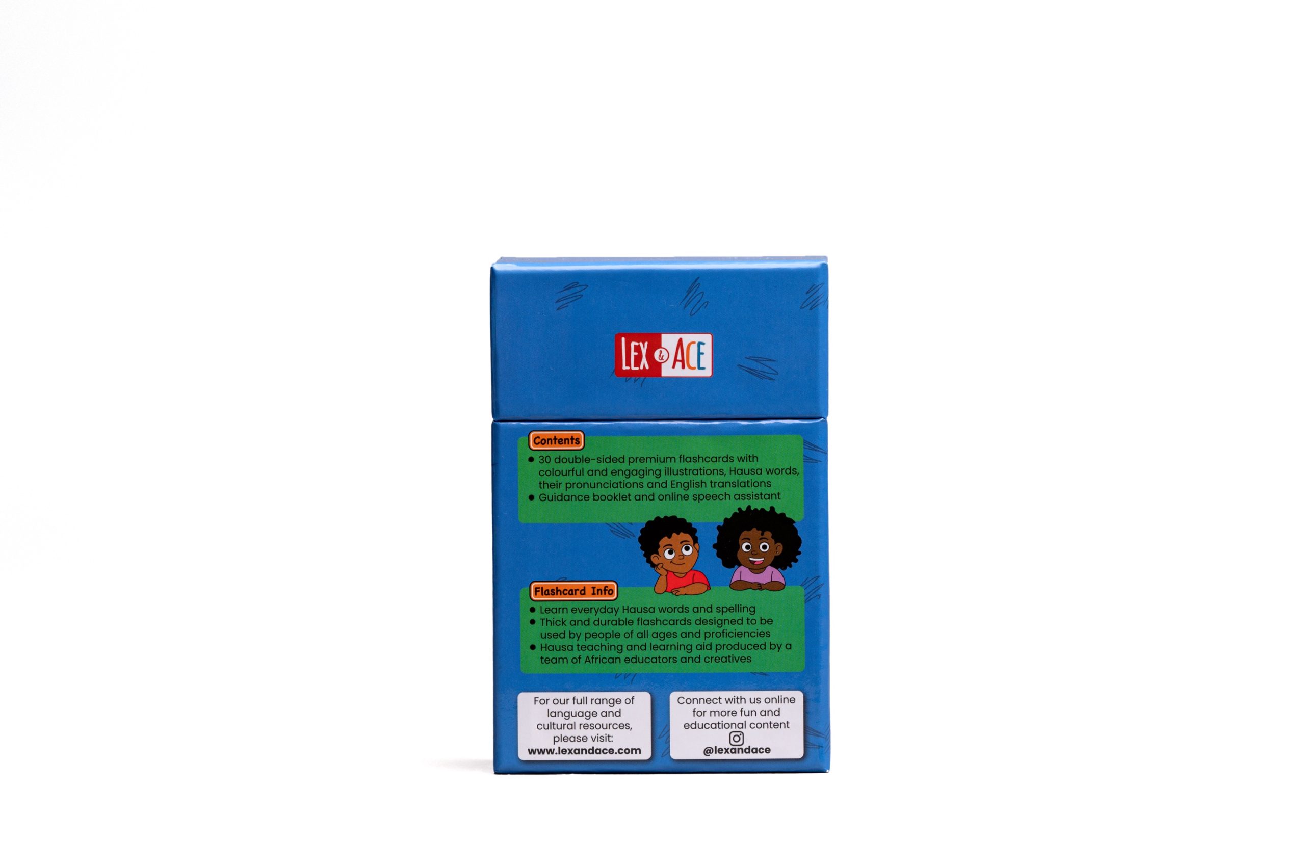 English to Hausa Alphabet Flashcards