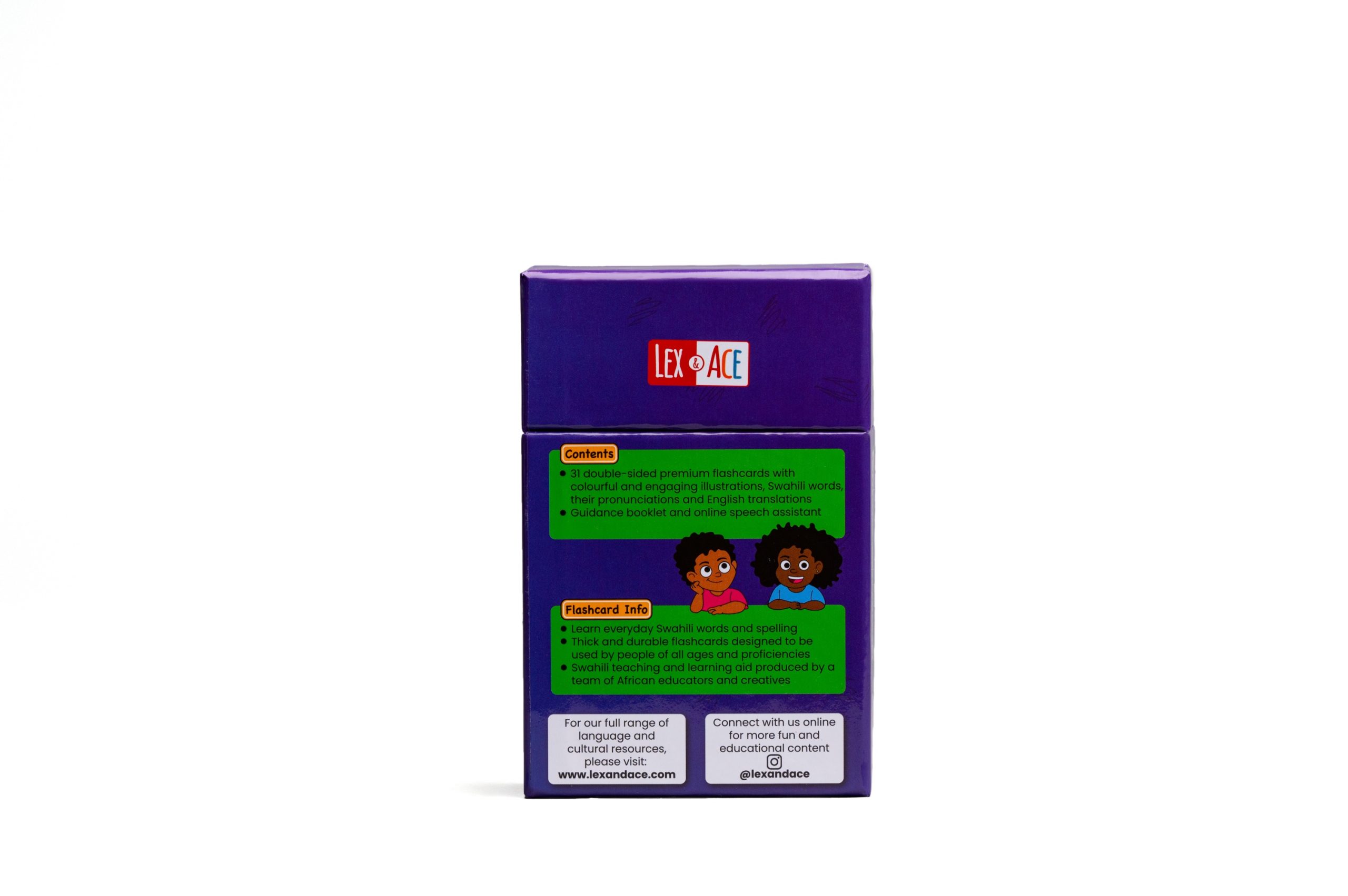 English to Swahili Alphabet Flashcards